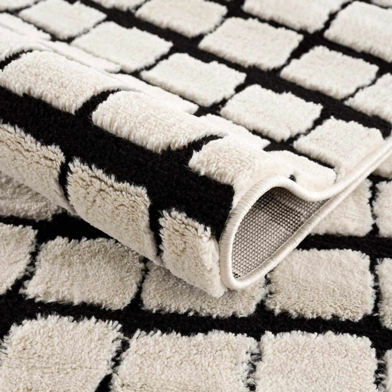 Teshi Checkered Area Rug - Clearance by Boutique Rugs