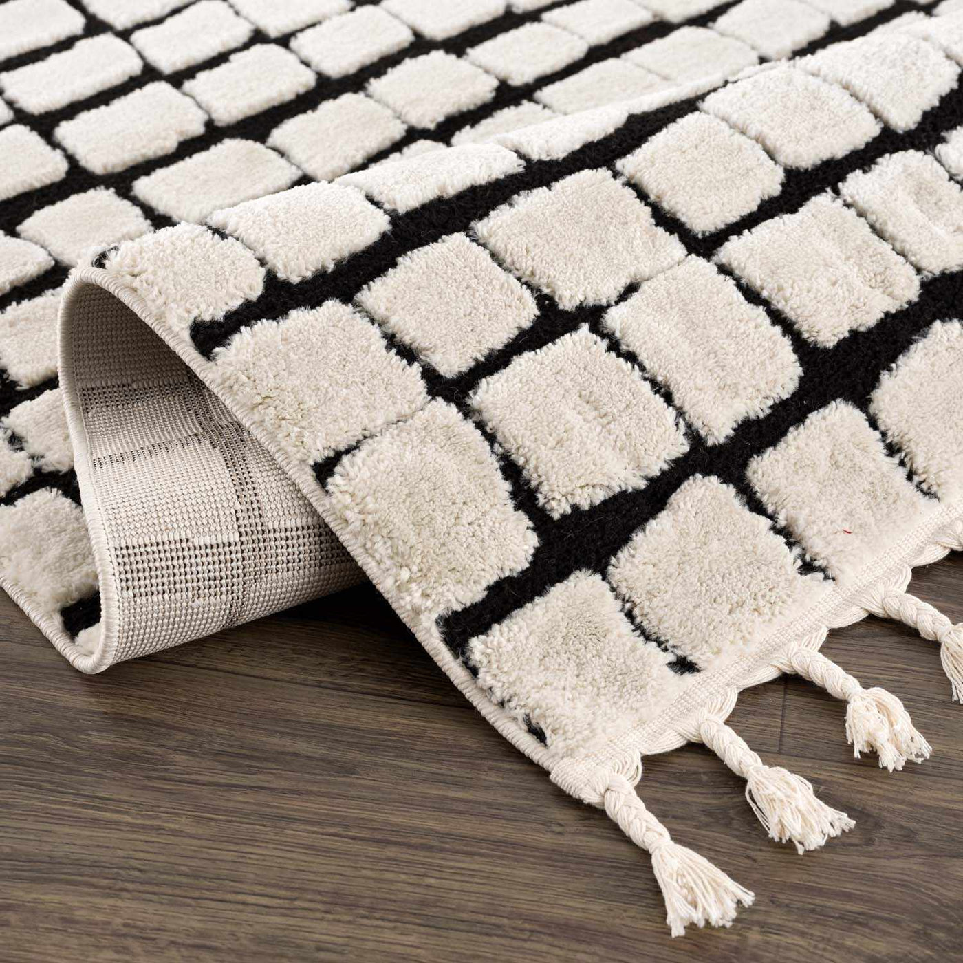 Teshi Checkered Area Rug - Clearance by Boutique Rugs