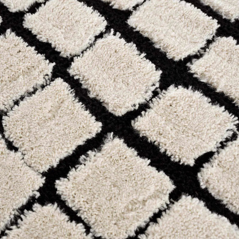 Teshi Checkered Area Rug - Clearance by Boutique Rugs