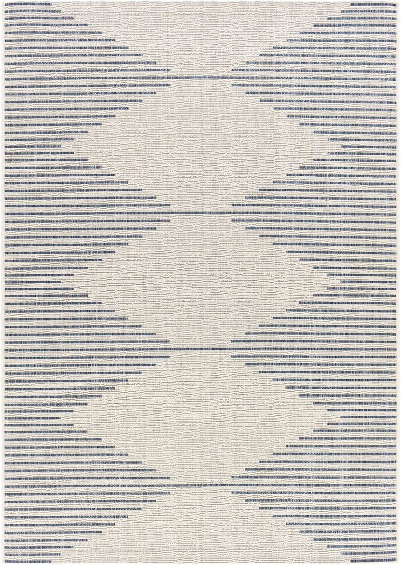 Stephan Blue & Cream Outdoor Rug by Boutique Rugs