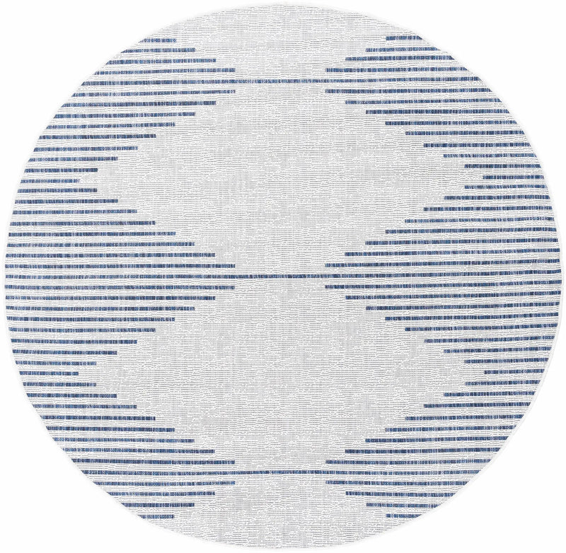 Stephan Blue & Cream Outdoor Rug by Boutique Rugs