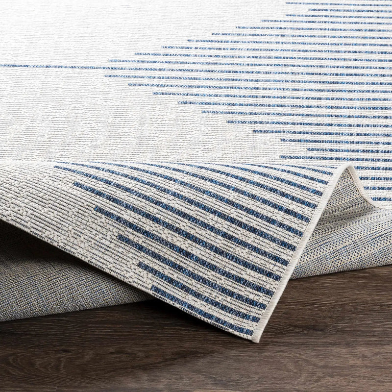 Stephan Blue & Cream Outdoor Rug by Boutique Rugs