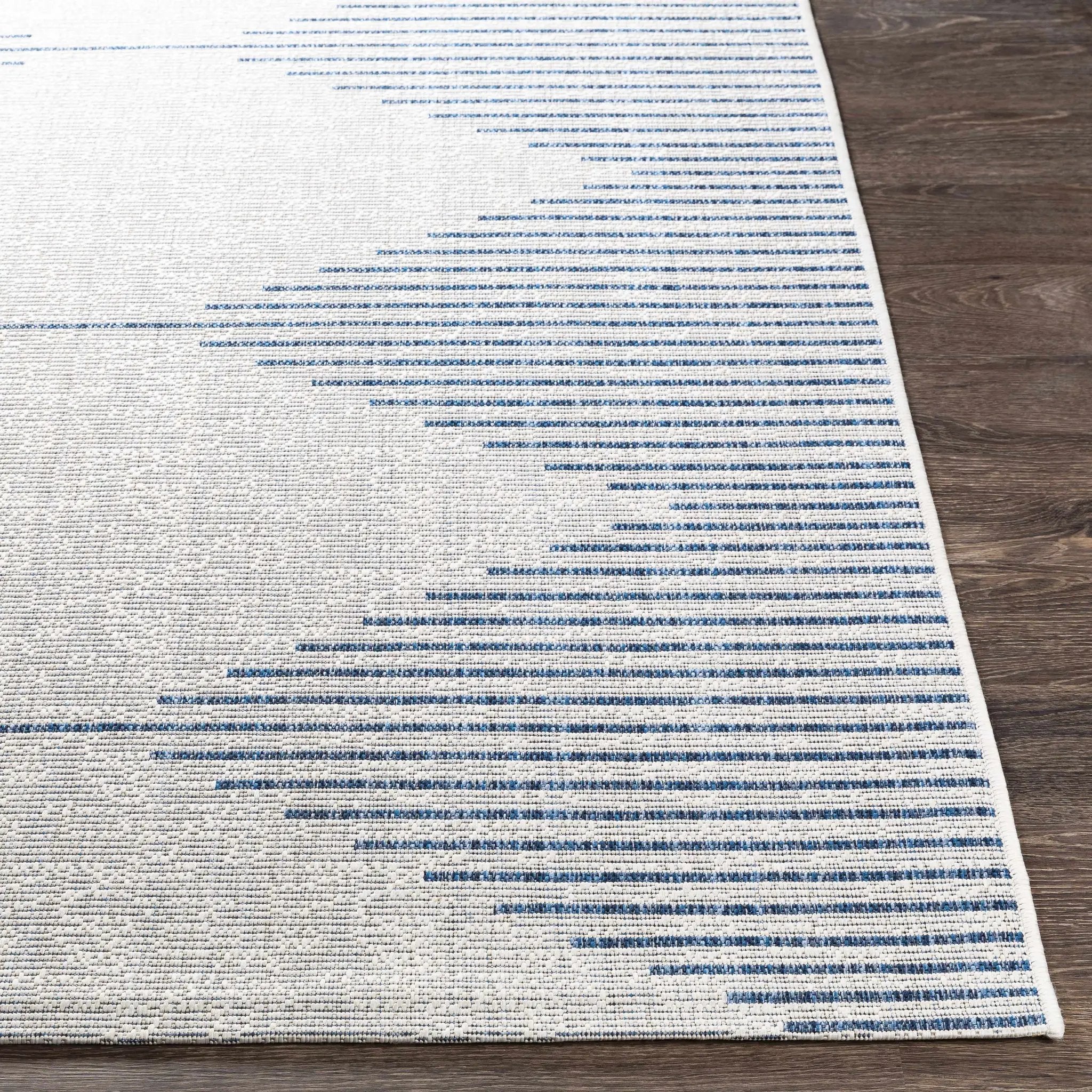 Stephan Blue & Cream Outdoor Rug by Boutique Rugs