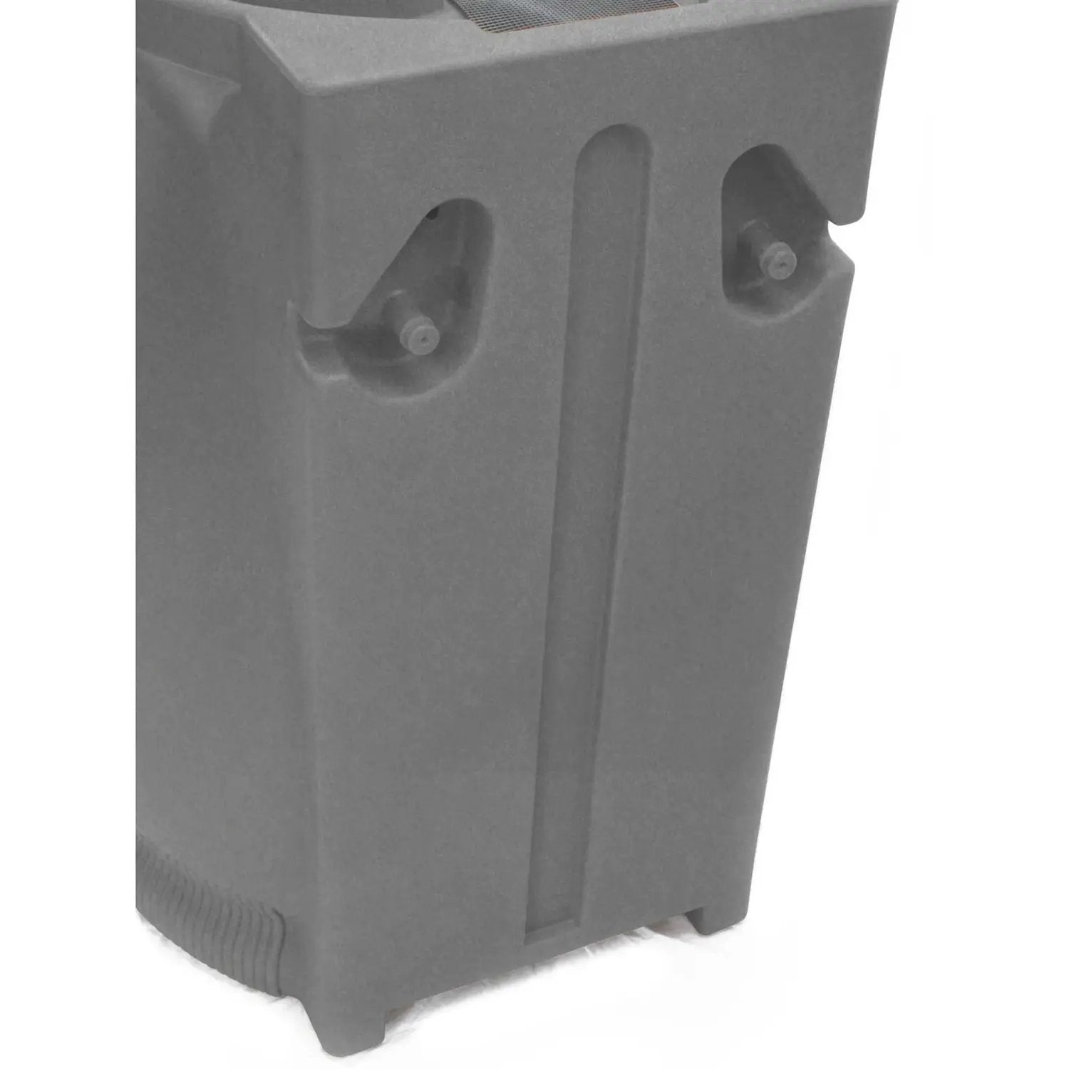 Grey Granite 65 Gallon Plastic Urn Rain Barrel with Planter Top by HomePacific