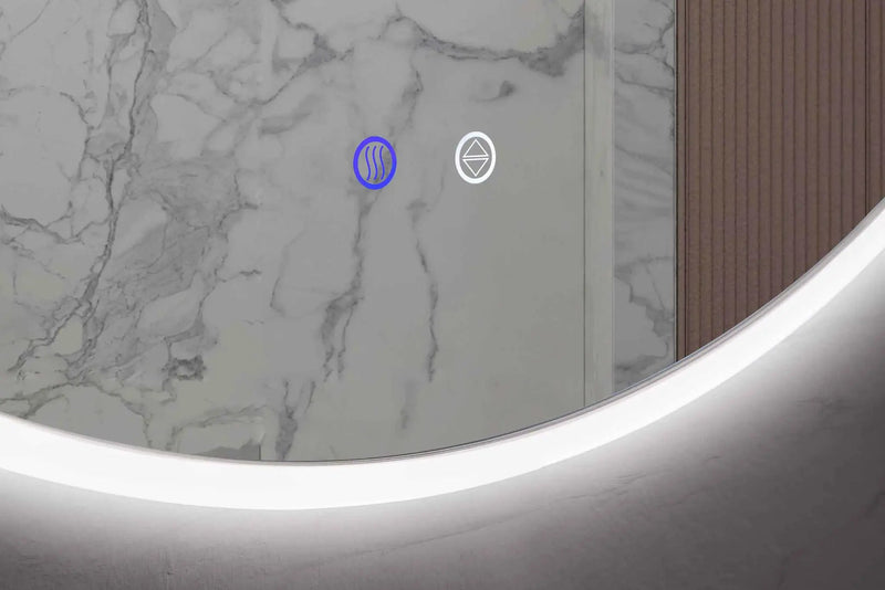 Zeek 30" BackLit LED Round Bathroom Wall Mirror MARD30 by ZEEK