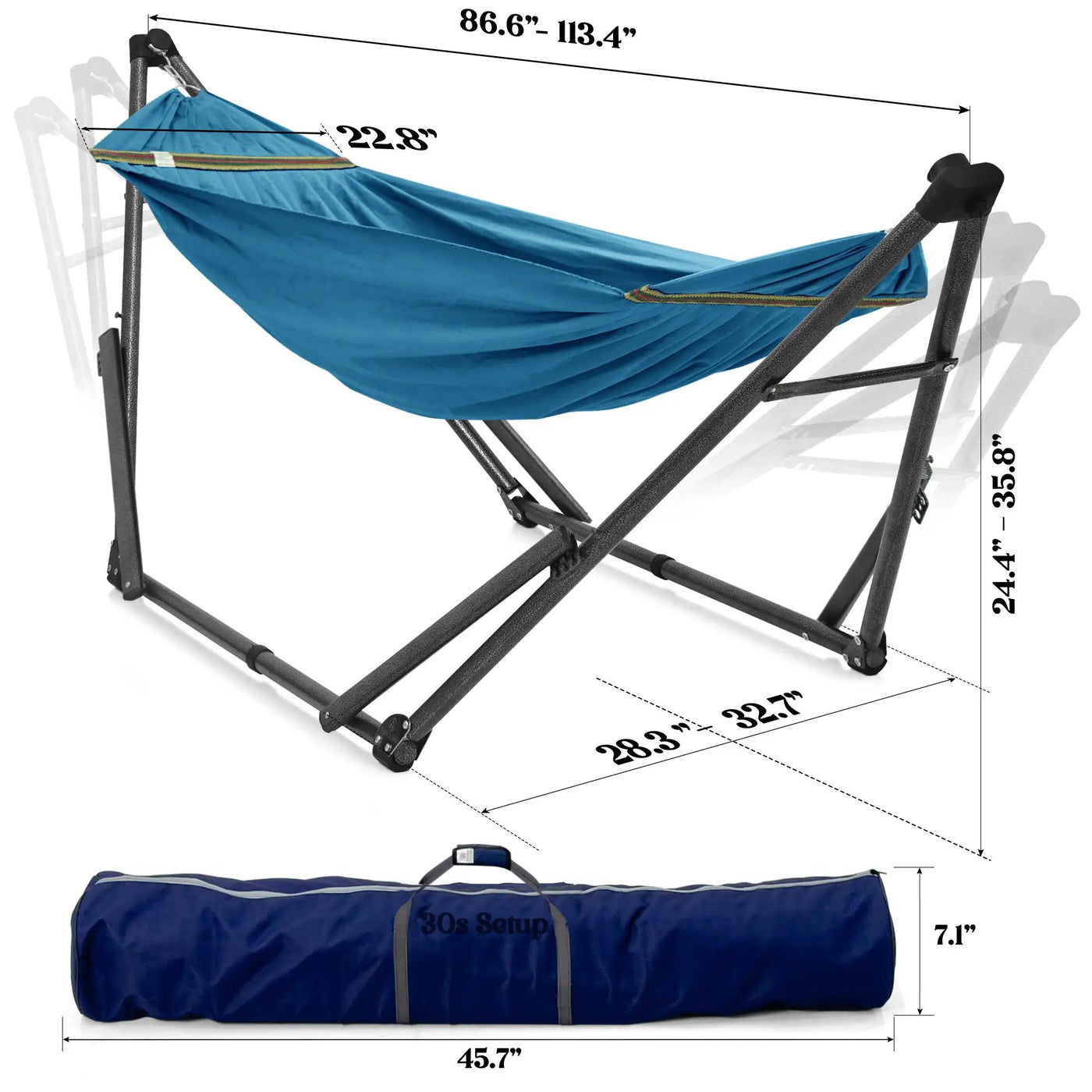Uniki Canvas Hammock with Stand by Megsu