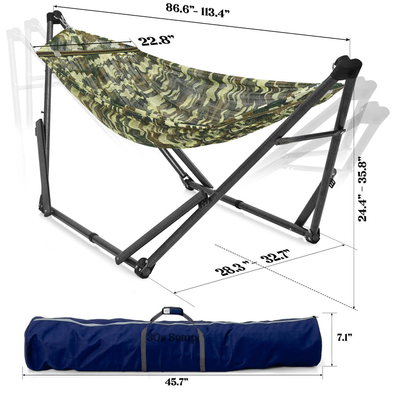 Tranquillo Uniki Collapsible Hammock Stand for Ultimate Relaxation by Megsu