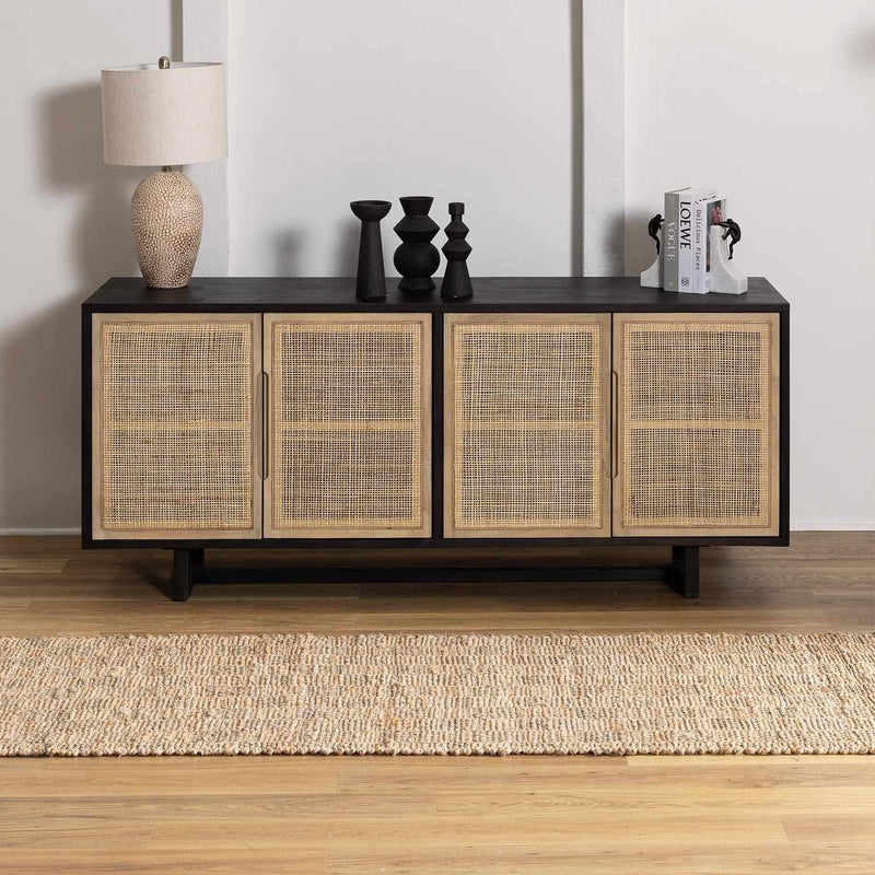 Lonut Checkered Jute Area Rug - Clearance by Boutique Rugs