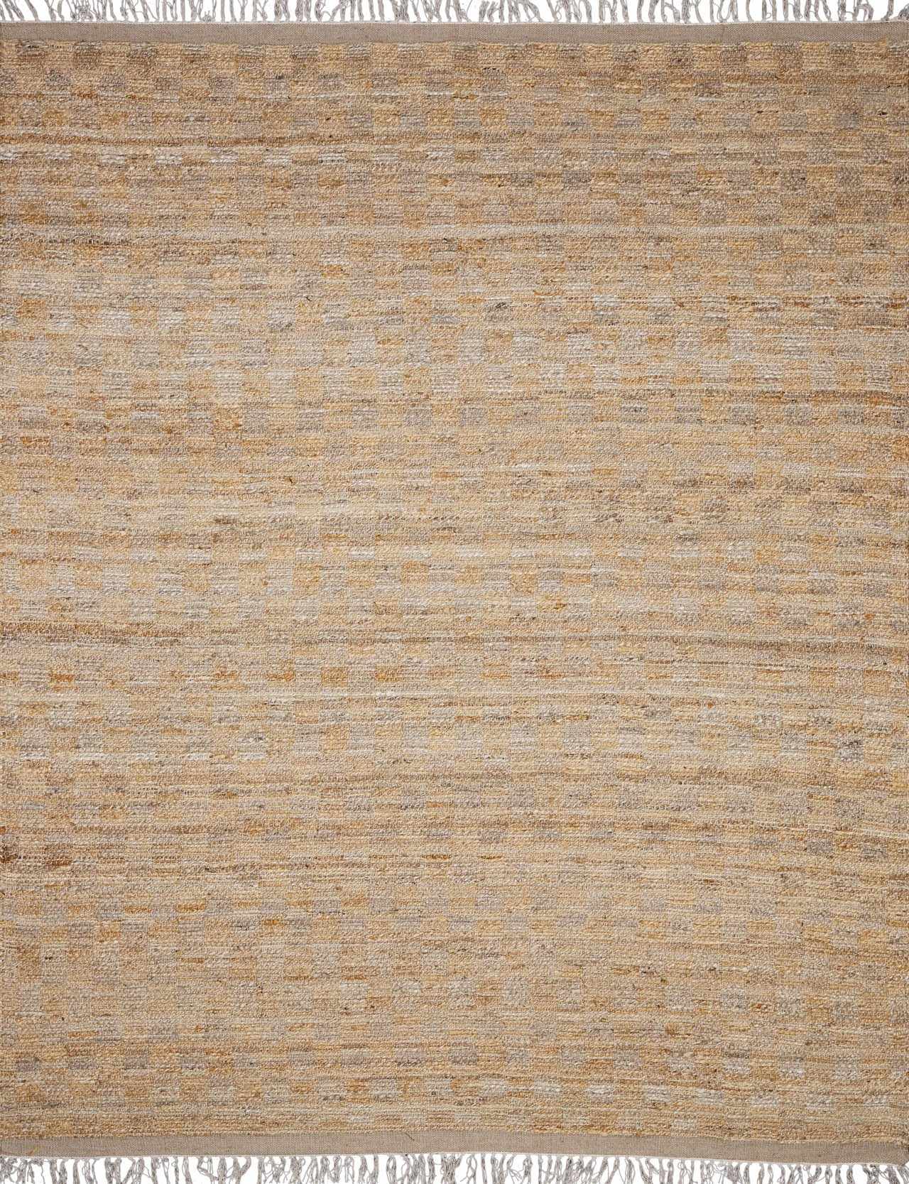 Lonut Checkered Jute Area Rug - Clearance by Boutique Rugs