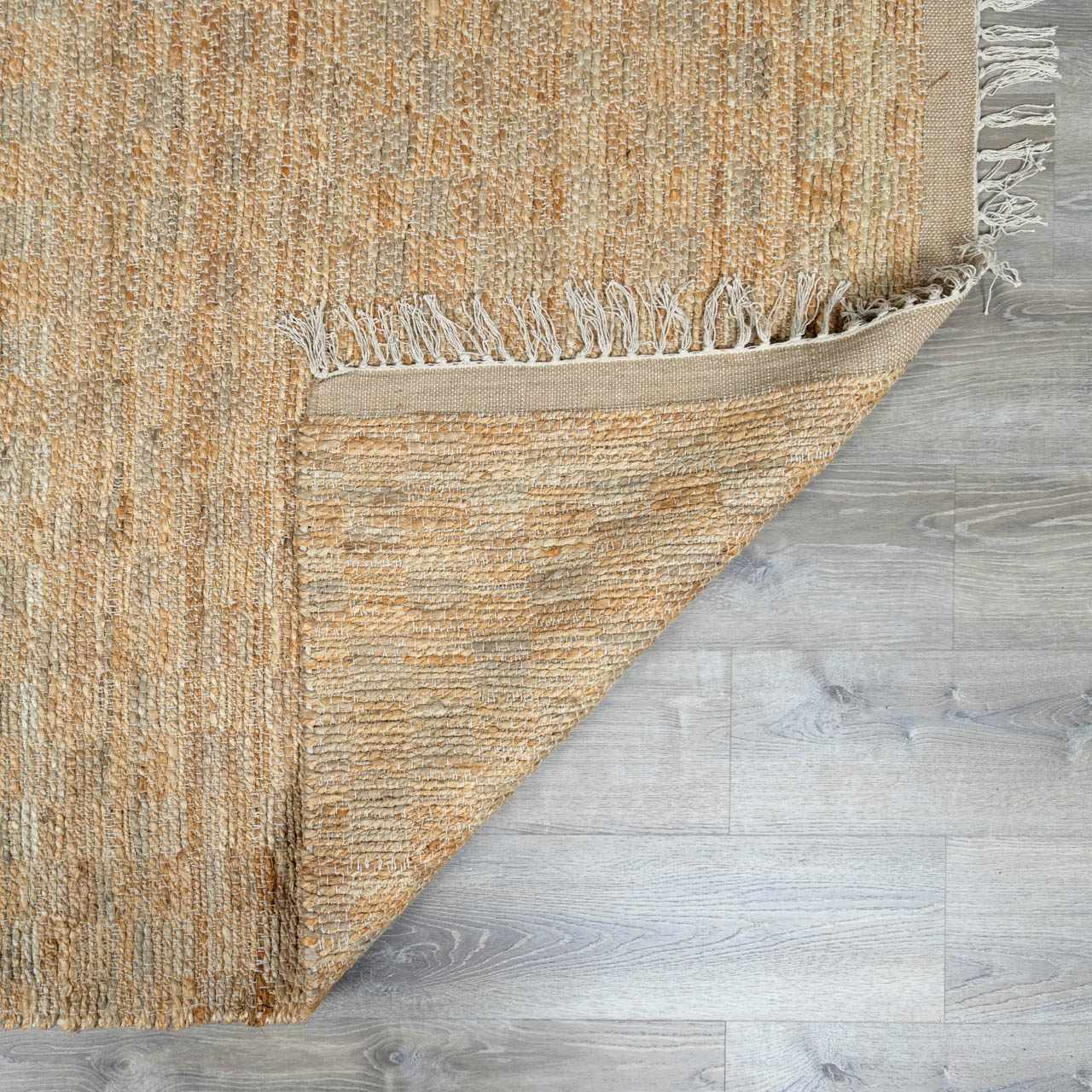 Lonut Checkered Jute Area Rug - Clearance by Boutique Rugs