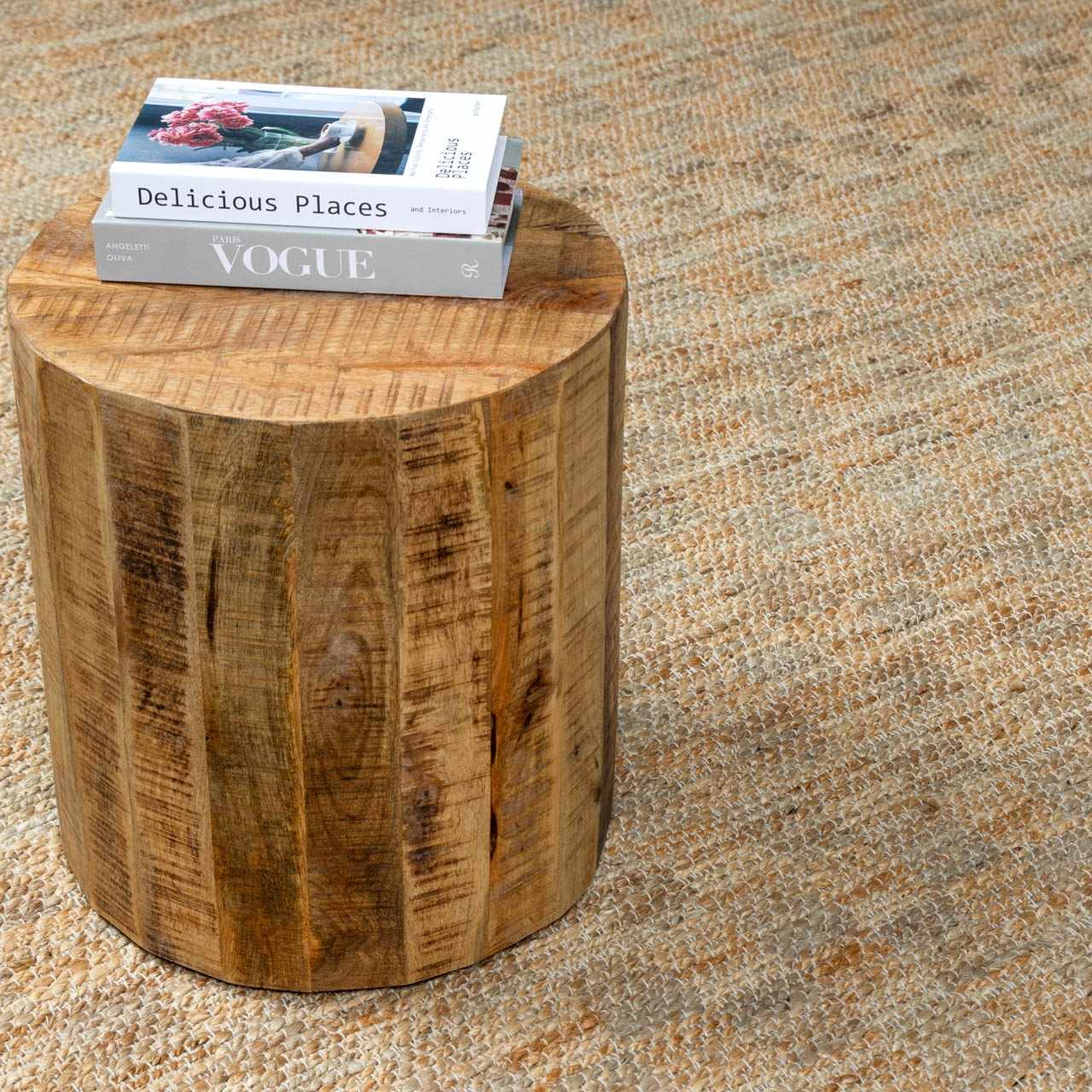 Lonut Checkered Jute Area Rug - Clearance by Boutique Rugs