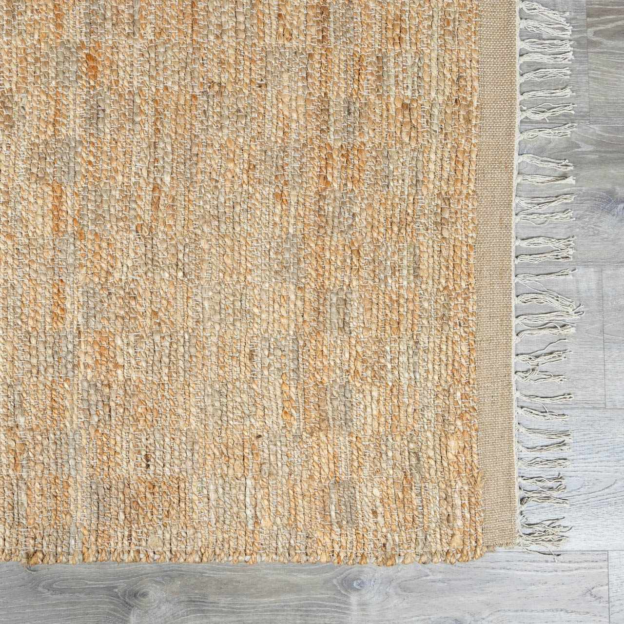 Lonut Checkered Jute Area Rug - Clearance by Boutique Rugs