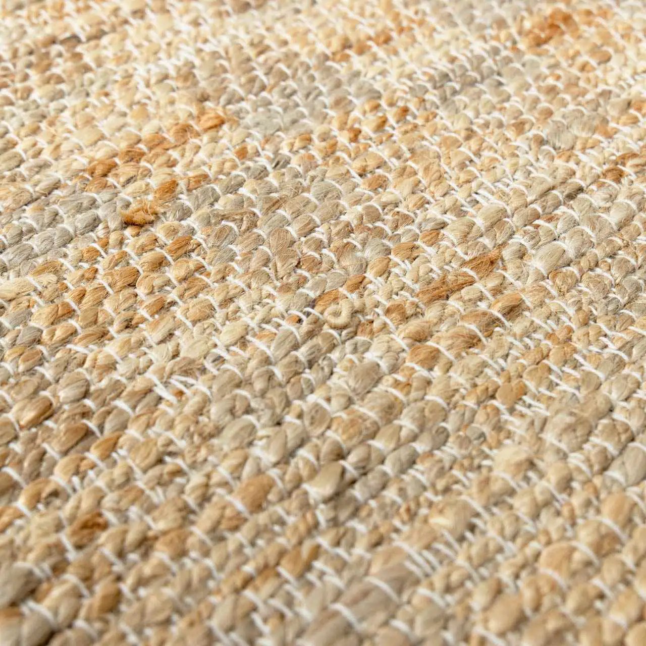 Lonut Checkered Jute Area Rug - Clearance by Boutique Rugs