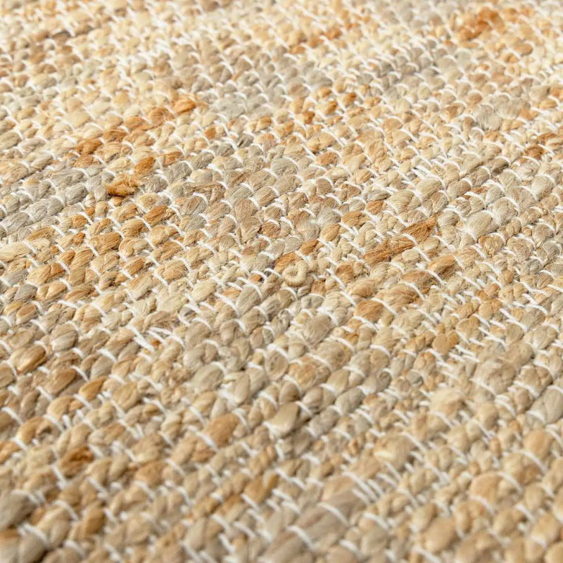 Lonut Checkered Jute Area Rug - Clearance by Boutique Rugs
