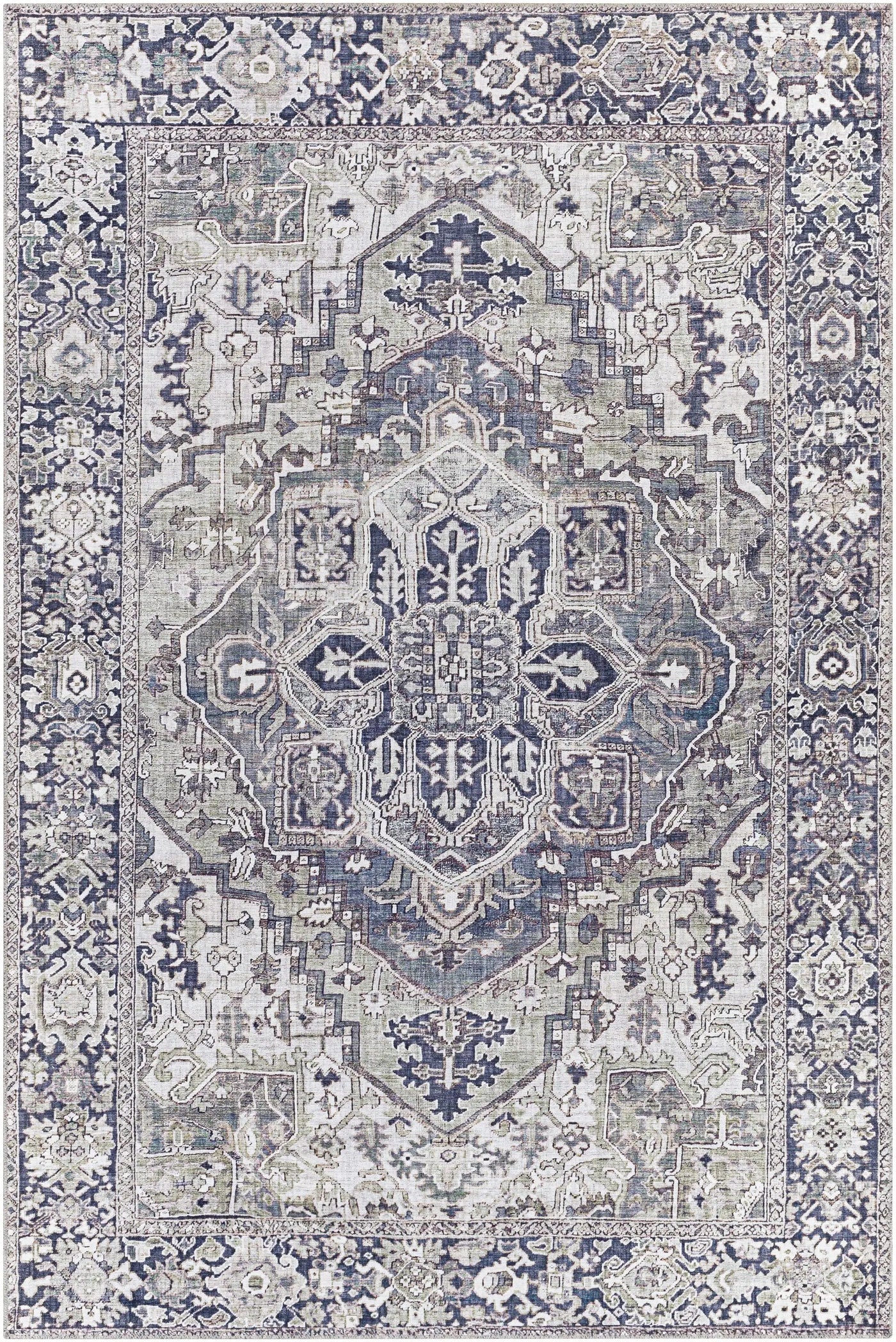 Neyland Iris Gray Area Rug 2359 by Boutique Rugs