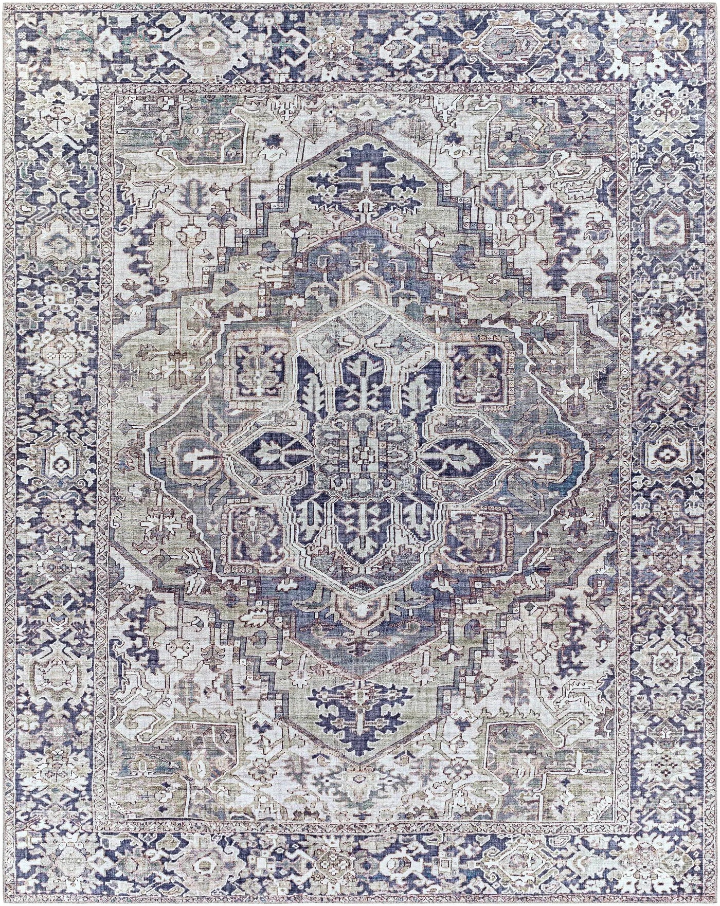 Neyland Iris Gray Area Rug 2359 by Boutique Rugs