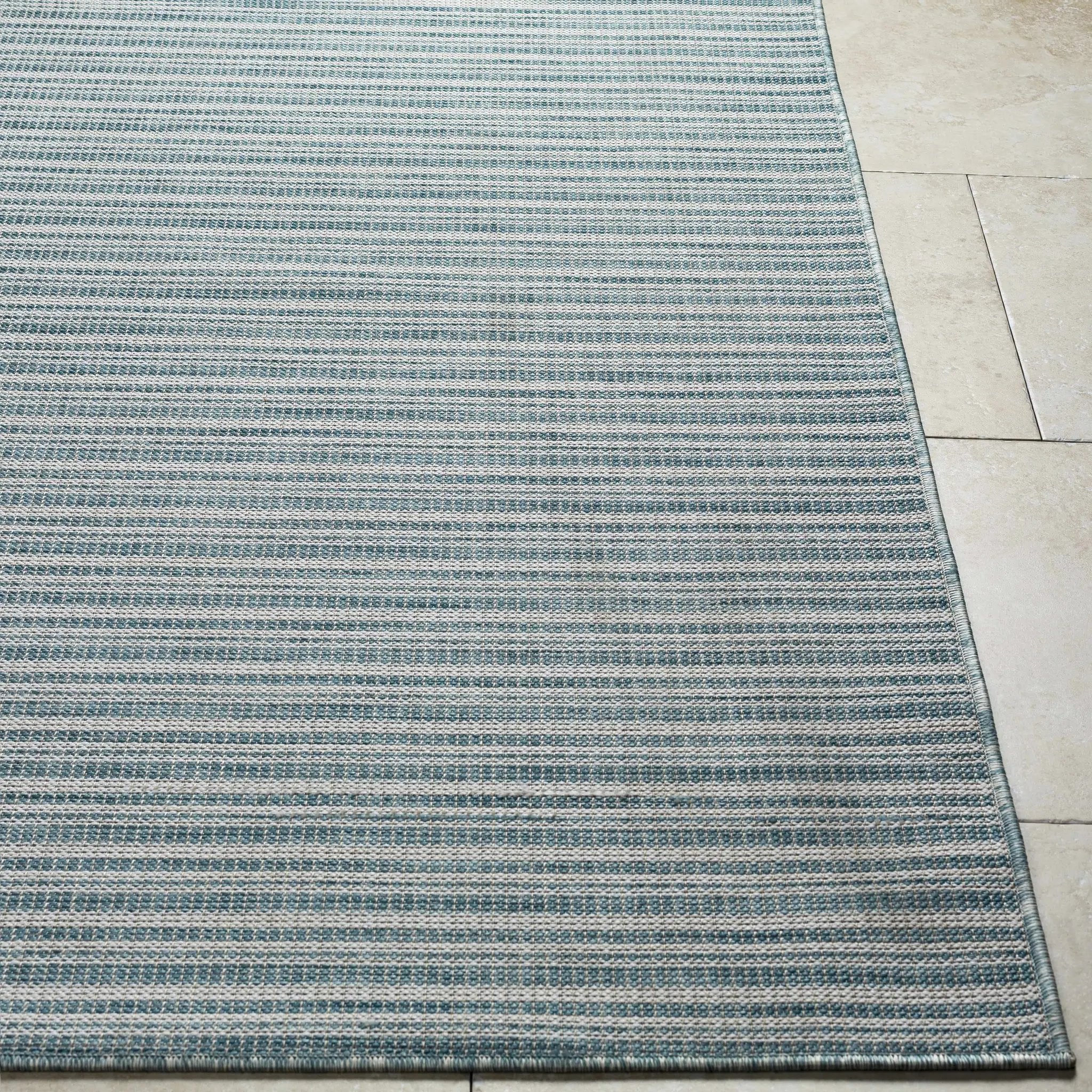 Greg Teal Outdoor Area Rug - Clearance by Boutique Rugs