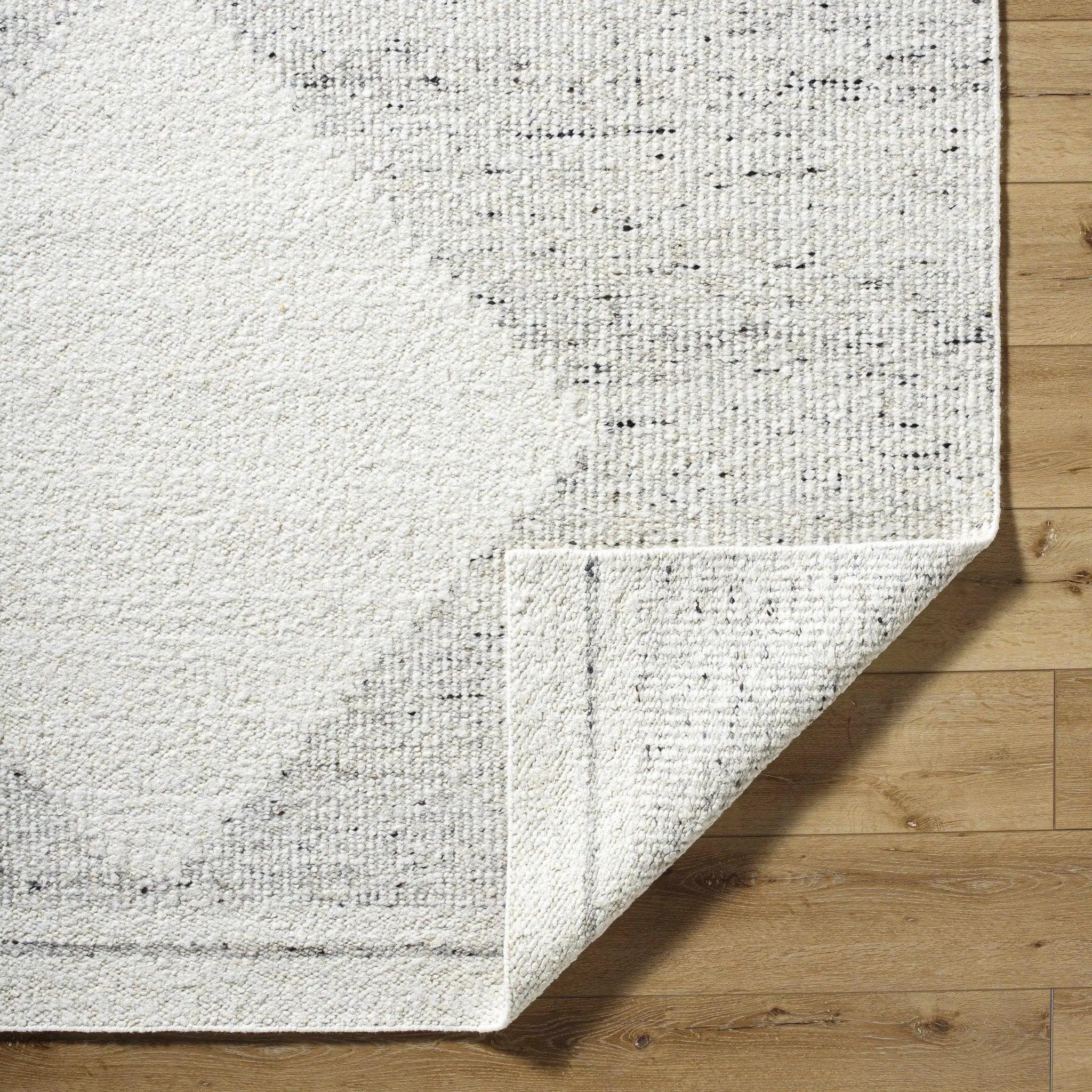 Ethara Ivory Charcoal Global Bohemian Tribal Pattern Wool Handmade Area Rug - Clearance by Boutique Rugs
