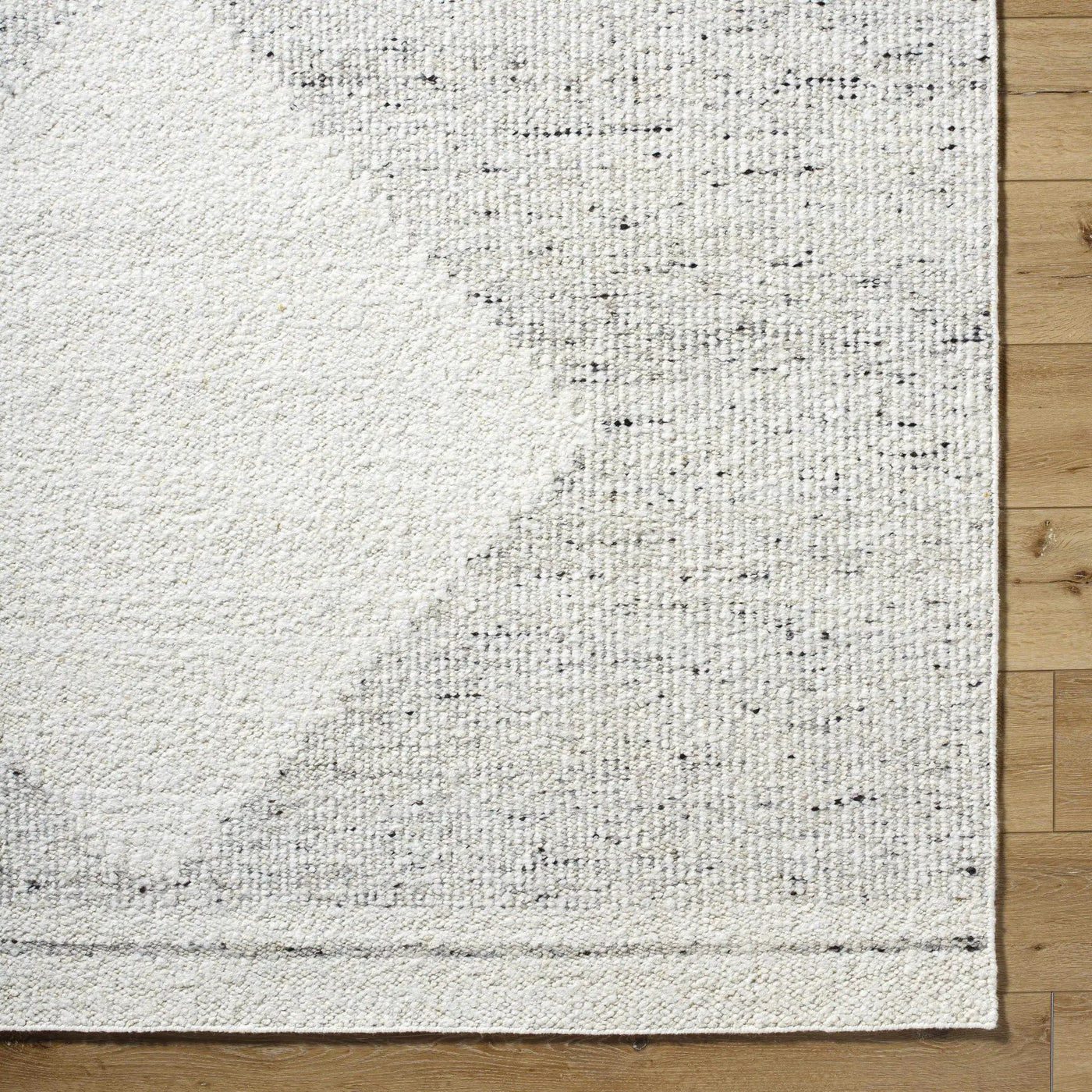 Ethara Ivory Charcoal Global Bohemian Tribal Pattern Wool Handmade Area Rug - Clearance by Boutique Rugs