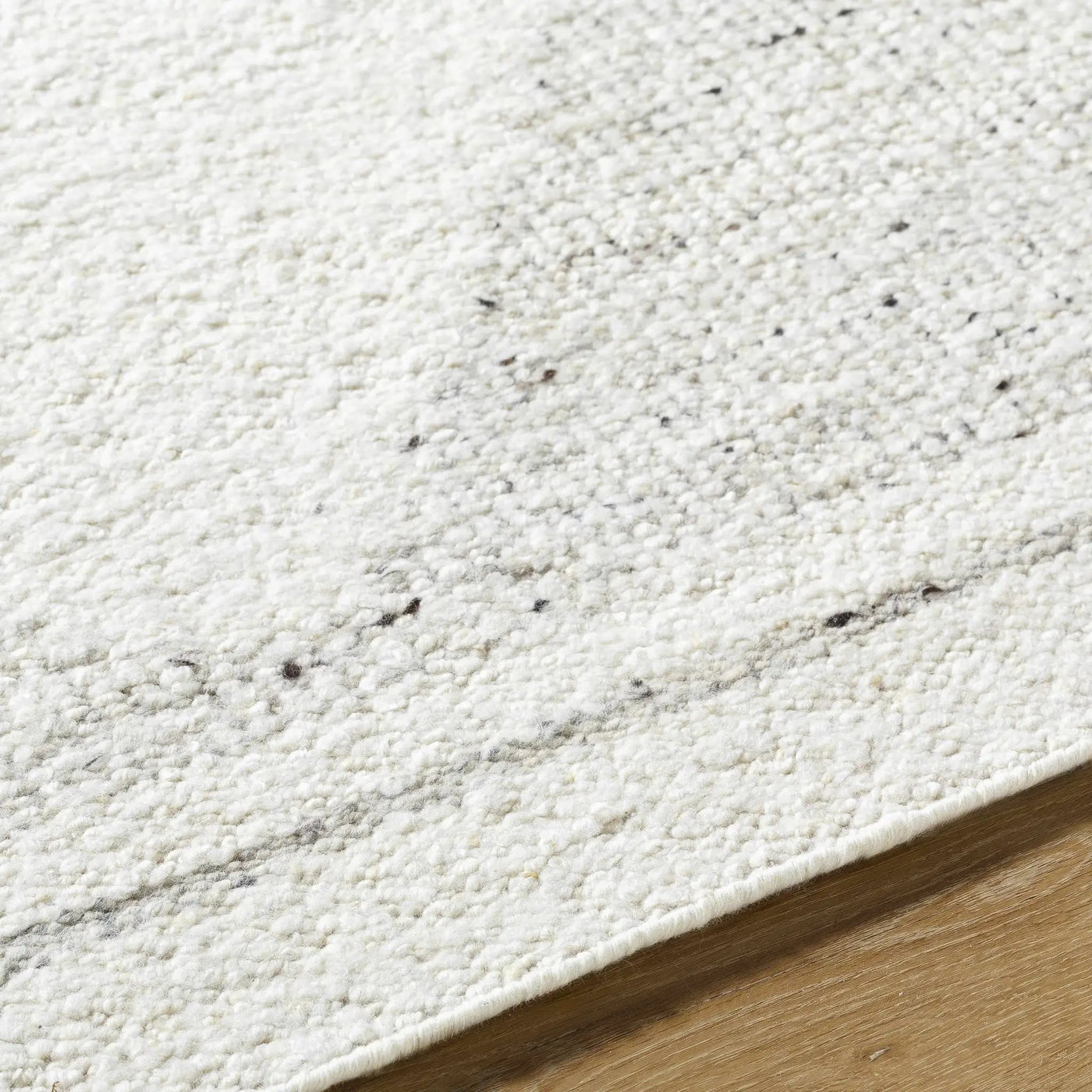 Ethara Ivory Charcoal Global Bohemian Tribal Pattern Wool Handmade Area Rug - Clearance by Boutique Rugs