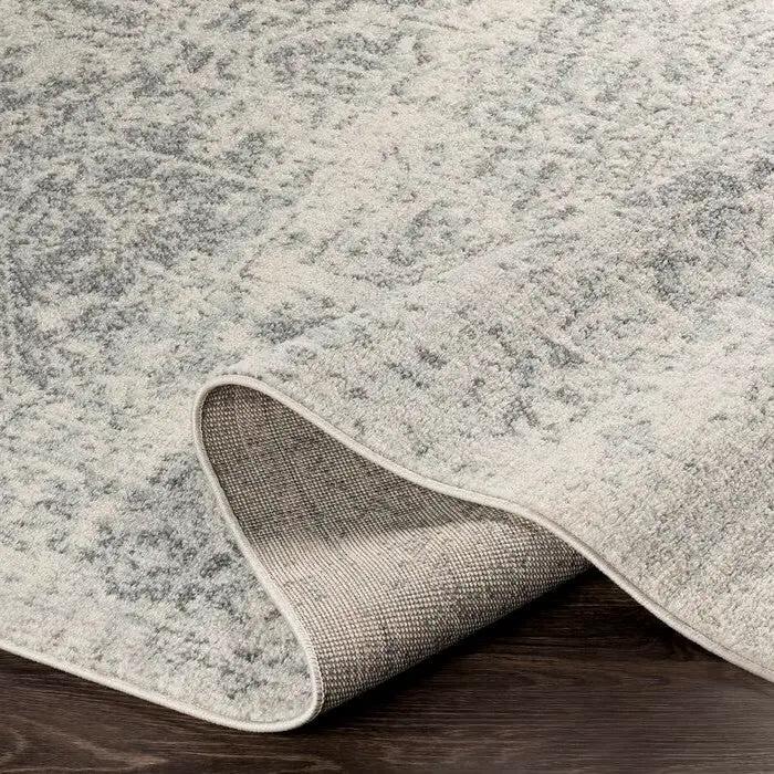 5' x 7' Distressed Oriental Area Rug in Light Grey / Beige by HomePacific