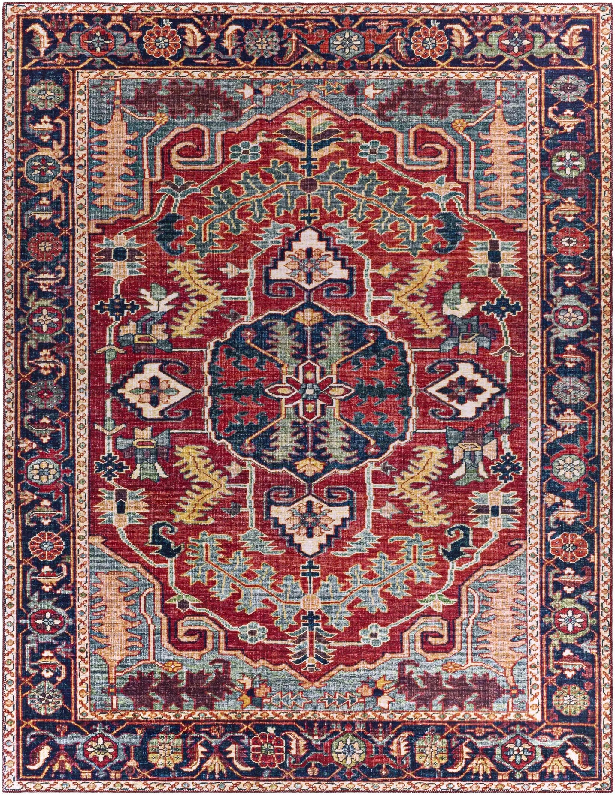 Dorcas Red Performance Rug by Boutique Rugs