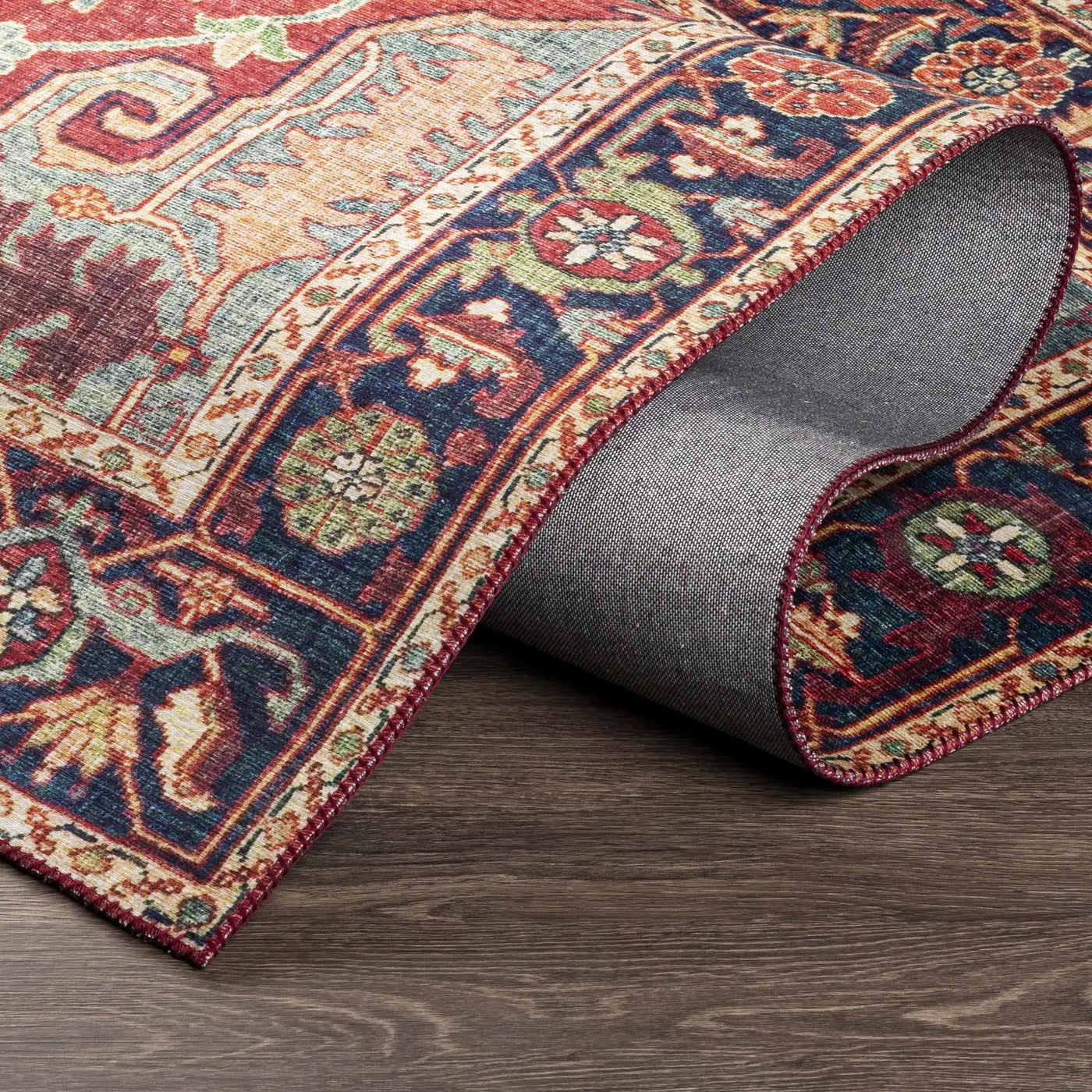 Dorcas Red Performance Rug by Boutique Rugs