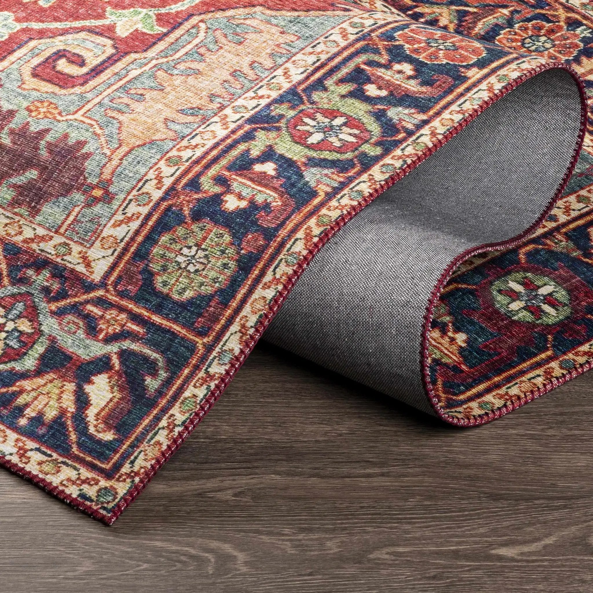 Dorcas Red Performance Rug by Boutique Rugs