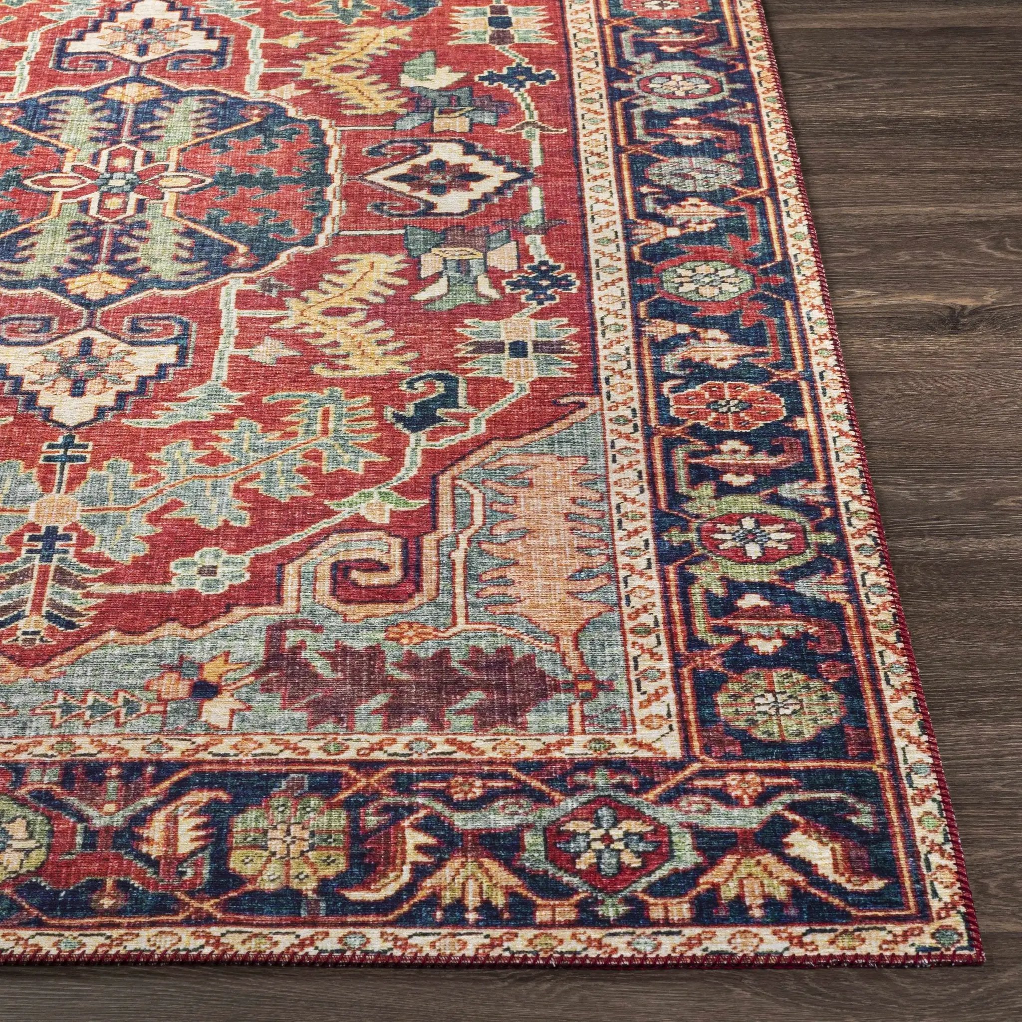 Dorcas Red Performance Rug by Boutique Rugs
