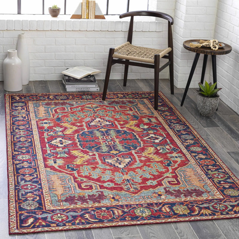 Dorcas Red Performance Rug by Boutique Rugs