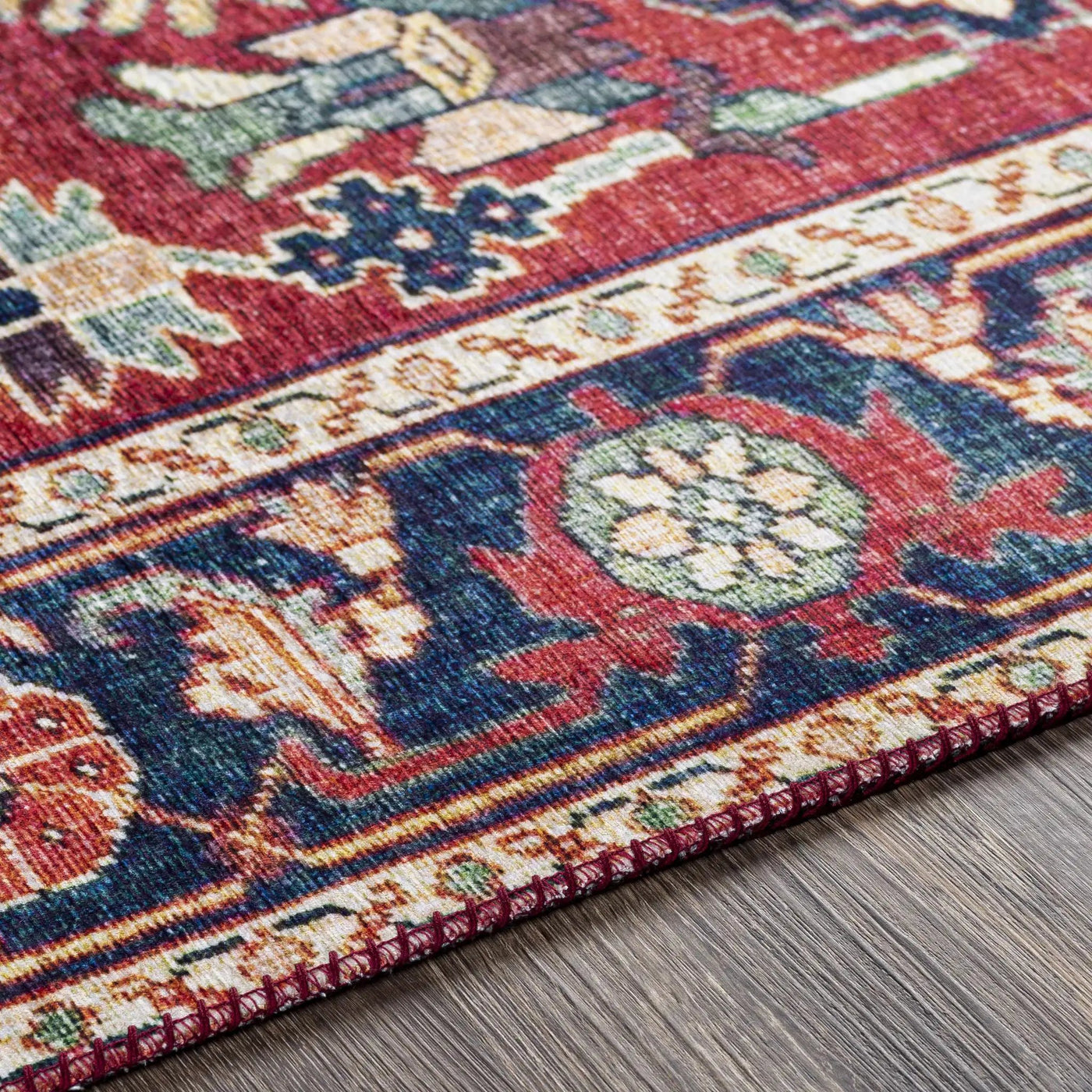 Dorcas Red Performance Rug by Boutique Rugs