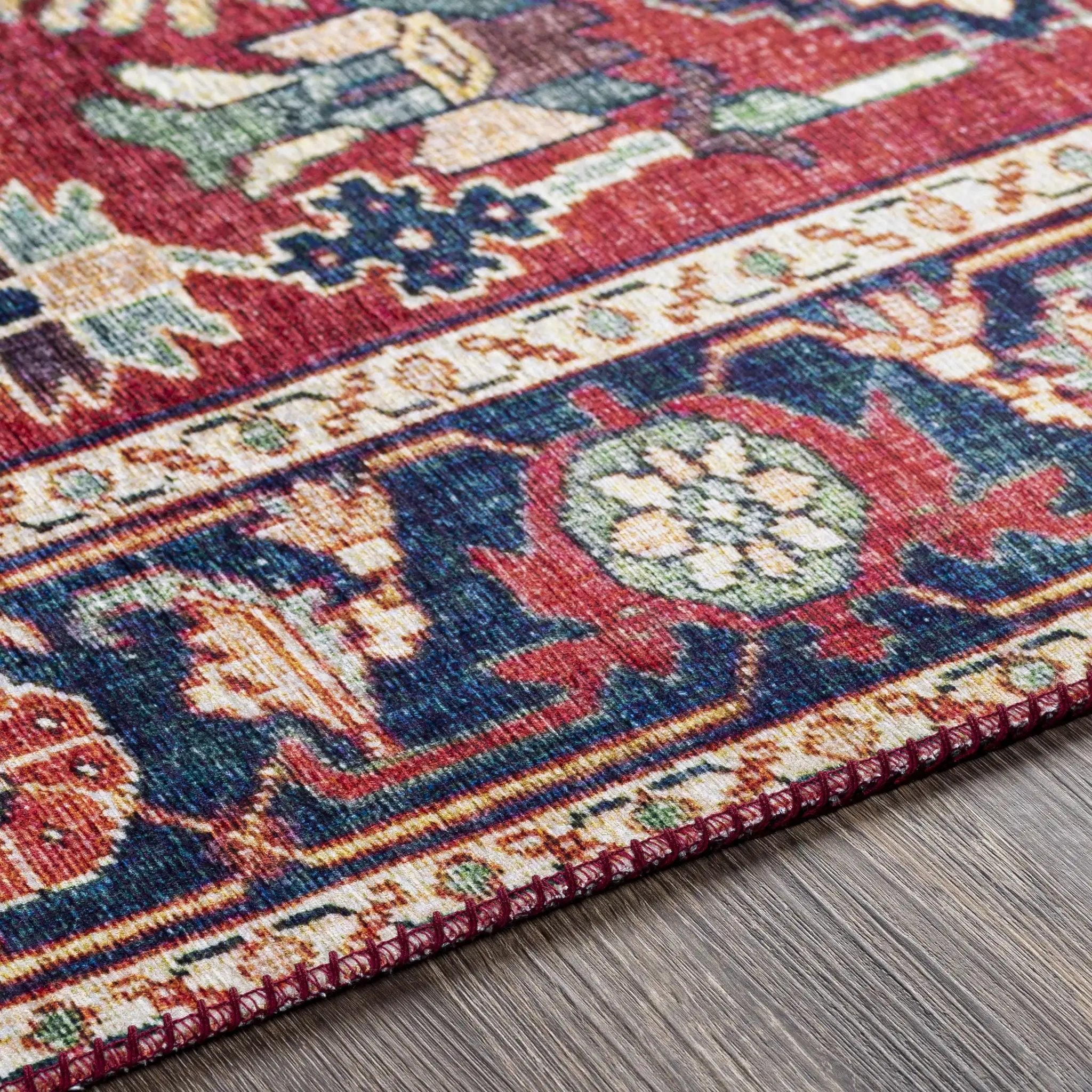Dorcas Red Performance Rug by Boutique Rugs