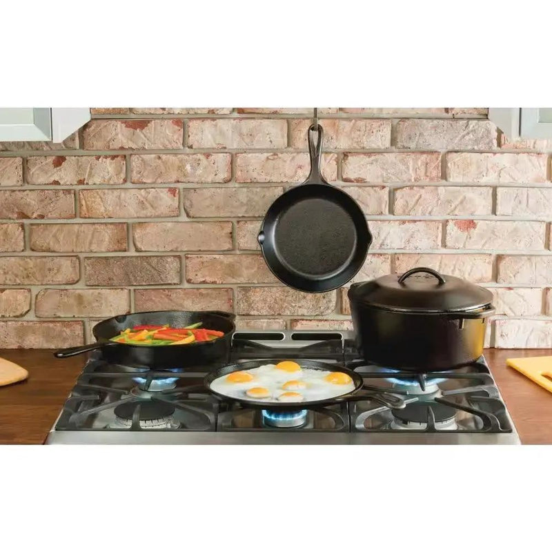 5-Piece Cast Iron Cookware Set with Dutch Oven Griddle and Skillets Made in USA by HomePacific
