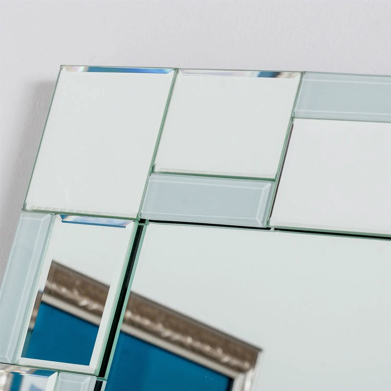 Modern 31.5 x 23.6 inch Rectangle Bathroom Mirror with Unique Border by HomePacific
