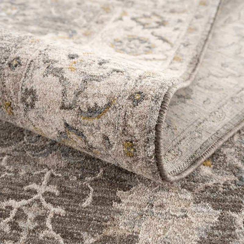 Amaru Green Textured Rug with Fringes by Boutique Rugs