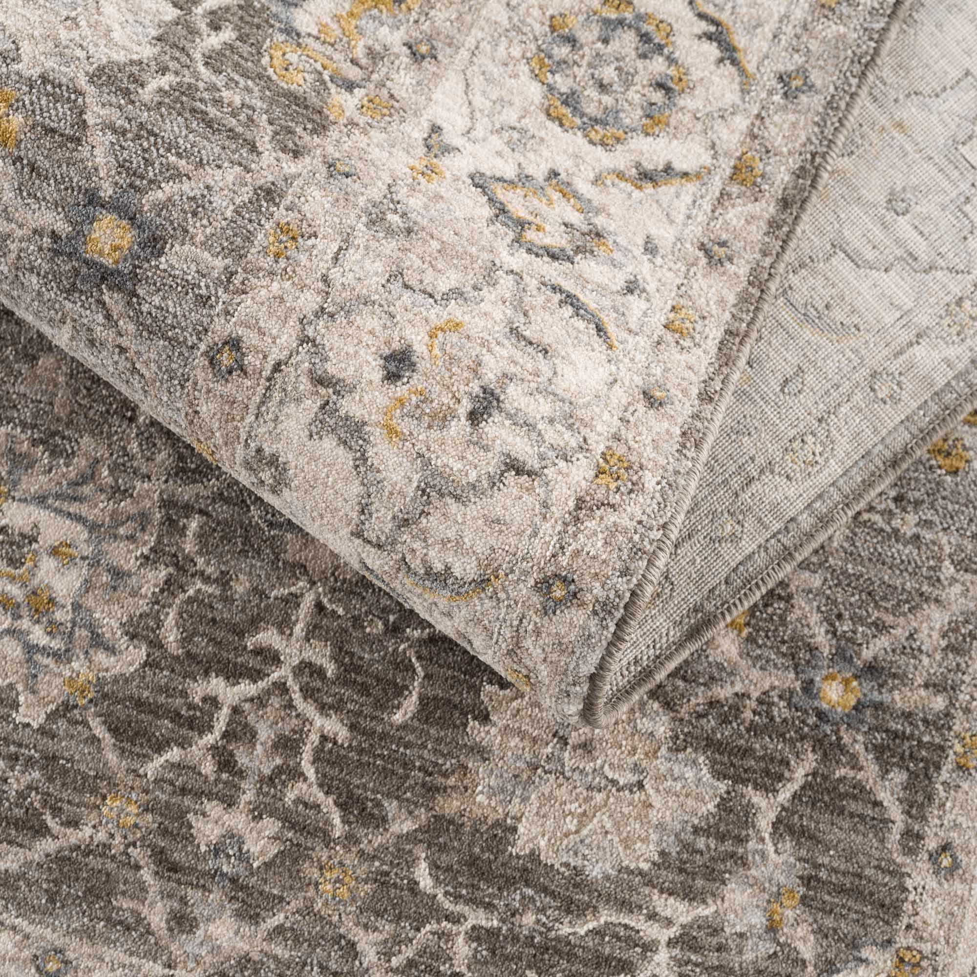 Amaru Green Textured Rug with Fringes by Boutique Rugs