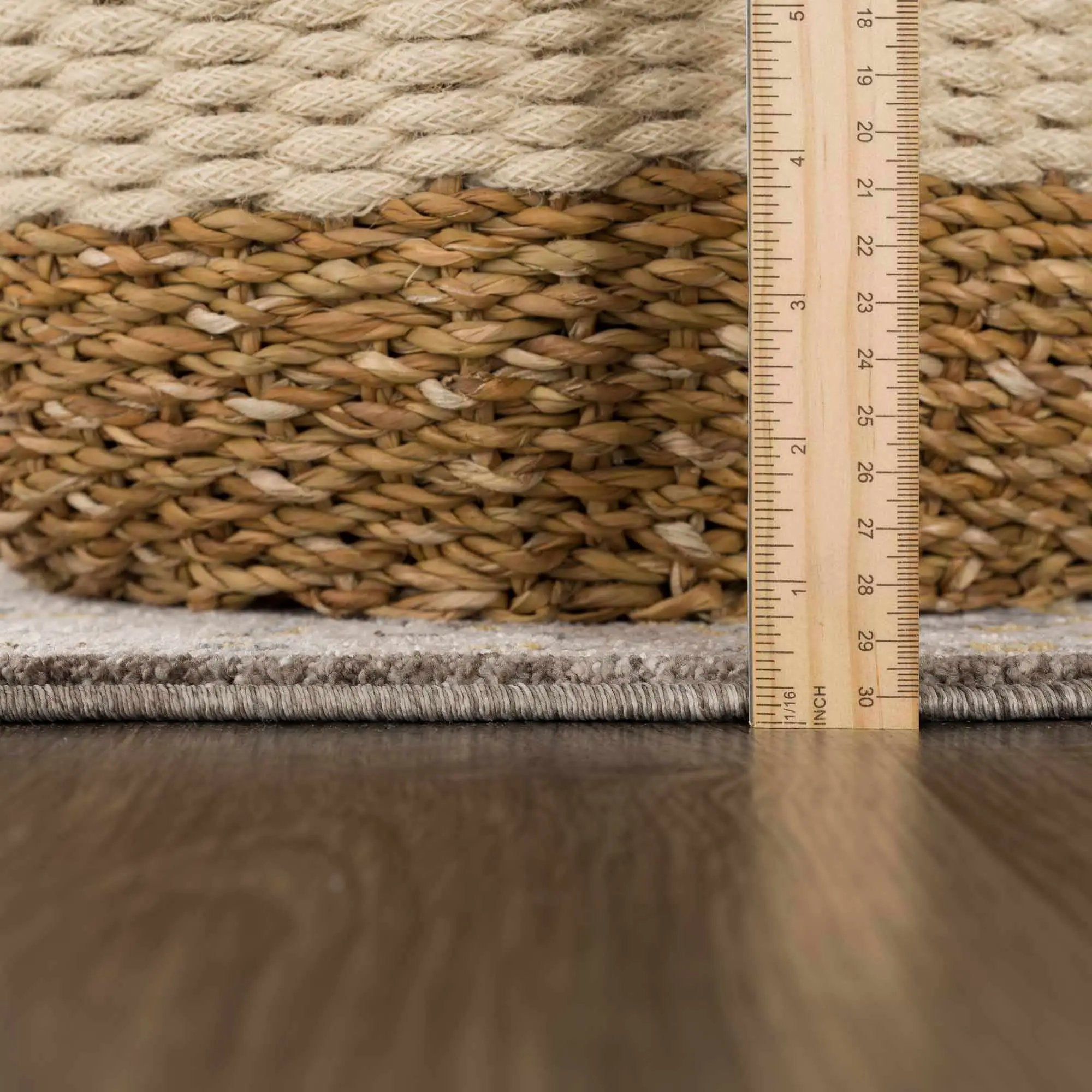 Amaru Green Textured Rug with Fringes by Boutique Rugs
