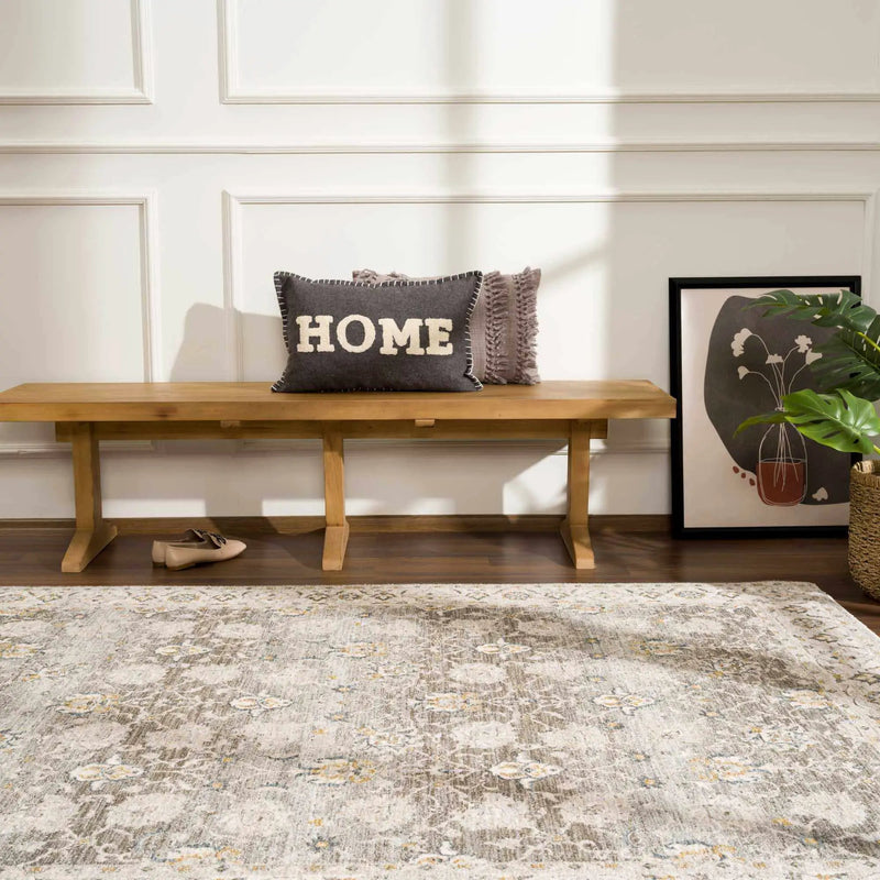 Amaru Green Textured Rug with Fringes by Boutique Rugs