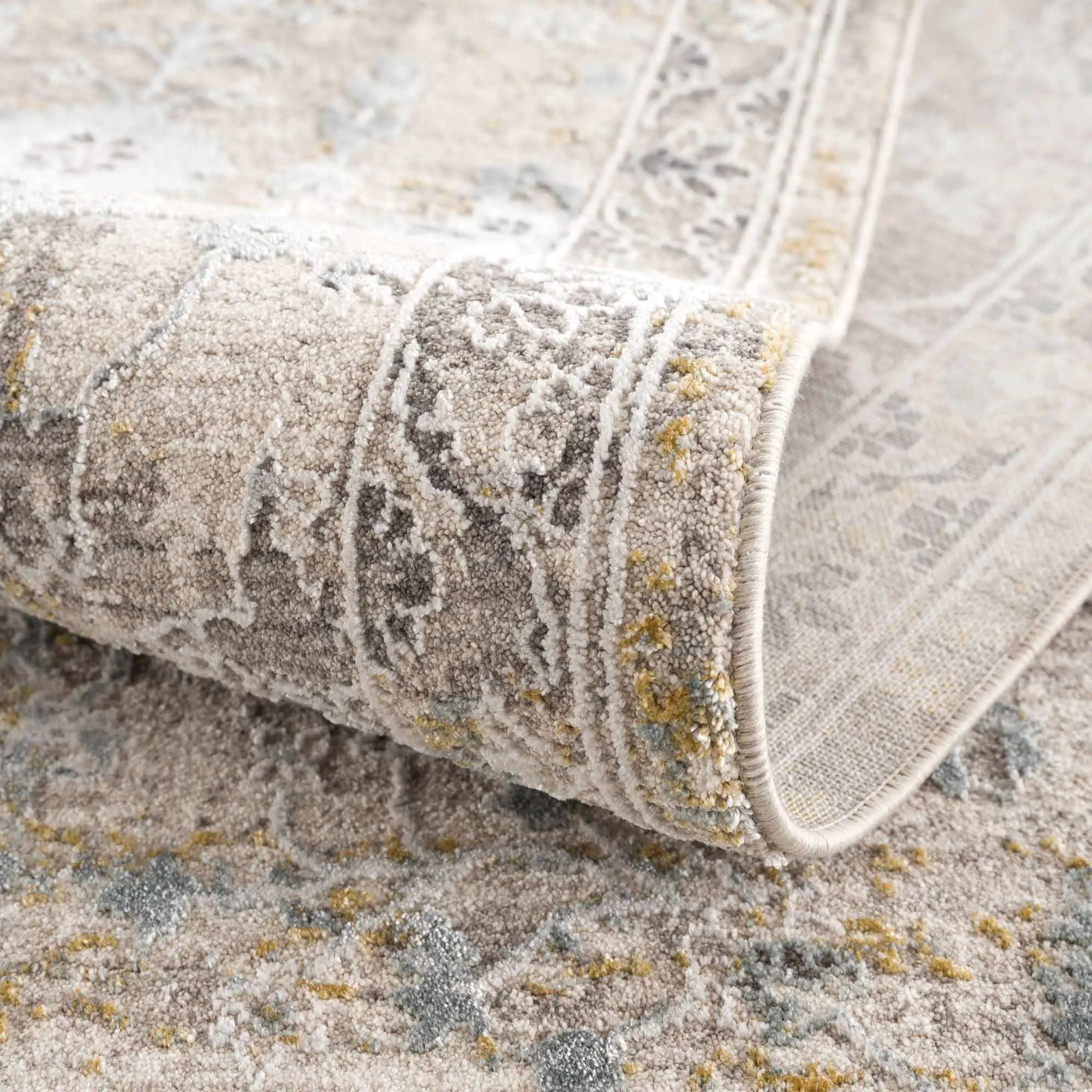 Alroy Textured Rug with Fringes by Boutique Rugs