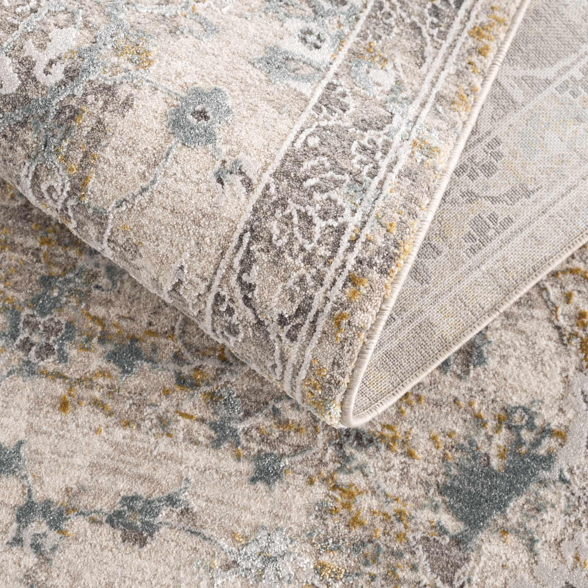Alroy Textured Rug with Fringes by Boutique Rugs