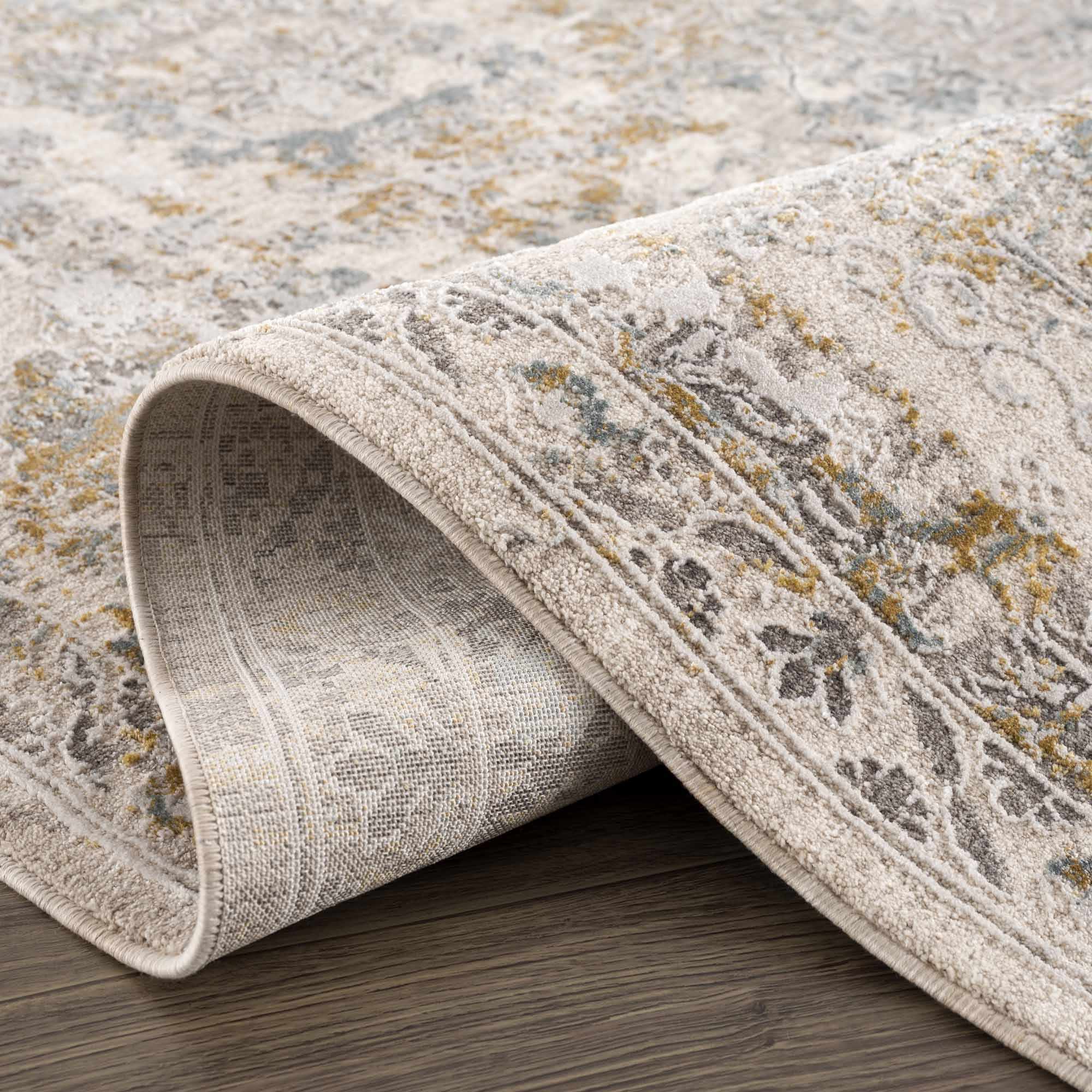 Alroy Textured Rug with Fringes by Boutique Rugs