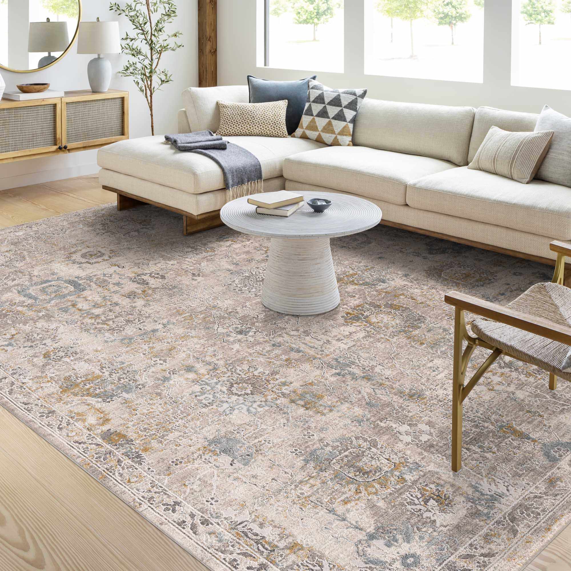 Alroy Textured Rug with Fringes by Boutique Rugs