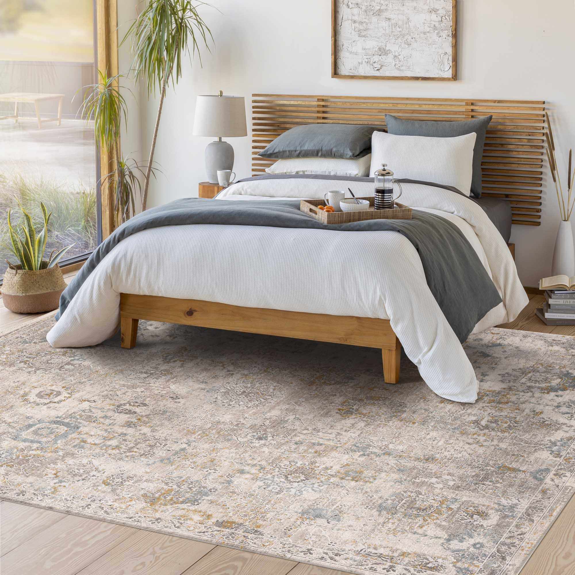 Alroy Textured Rug with Fringes by Boutique Rugs