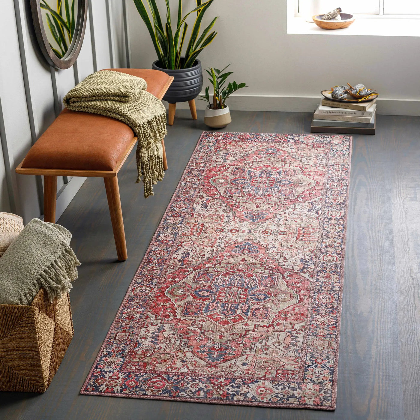Neyland Iris Blush Area Rug 2357 by Boutique Rugs
