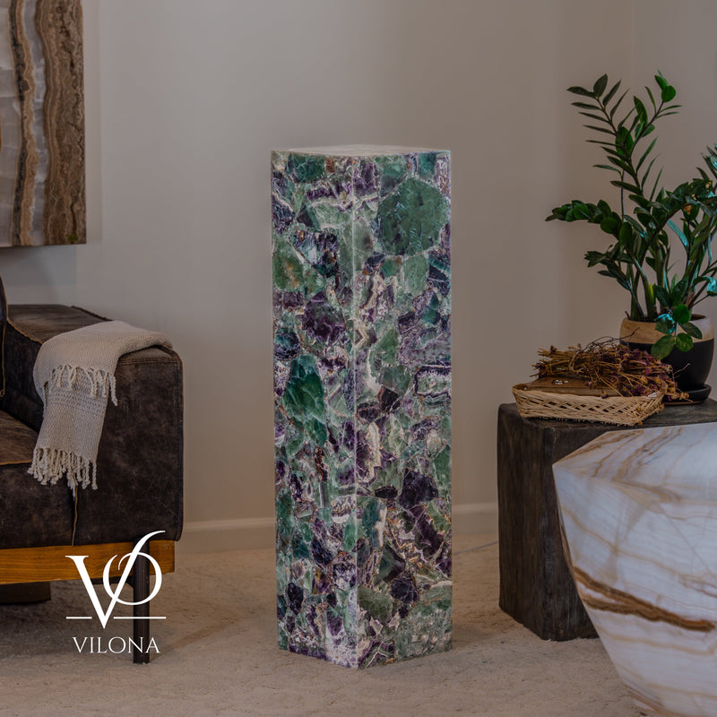 Fluorite Crystal Floor Lamp #5 – 39.5" Tall × 10" × 10", photo 4 of 15