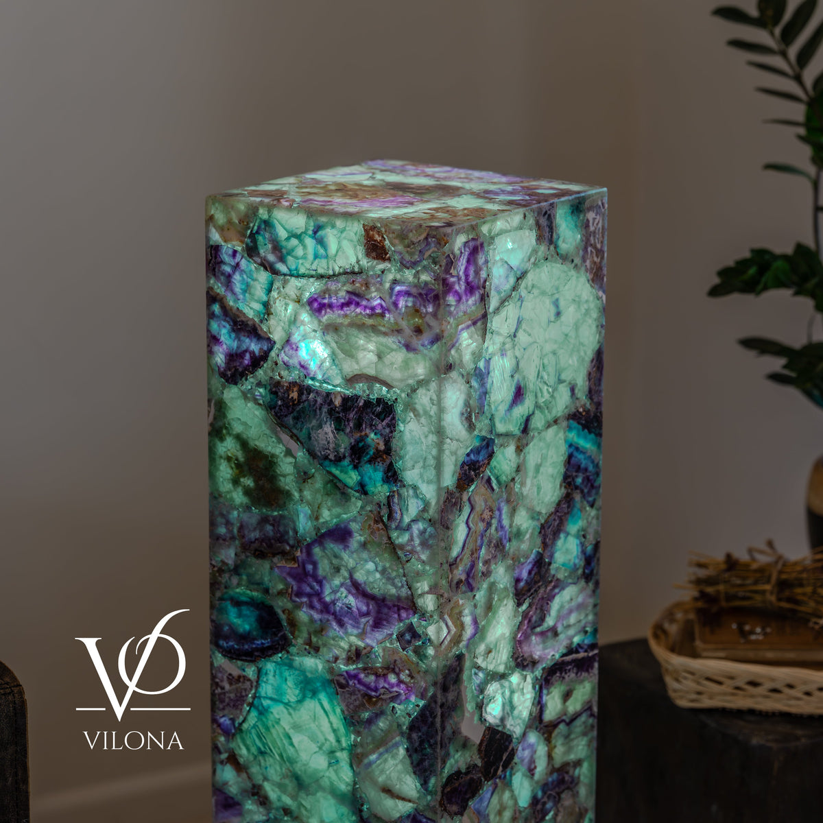 Fluorite Crystal Floor Lamp #5 – 39.5" Tall × 10" × 10", photo 2 of 15