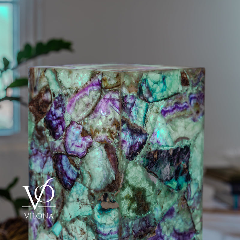 Fluorite Crystal Floor Lamp #5 – 39.5" Tall × 10" × 10", photo 14 of 15