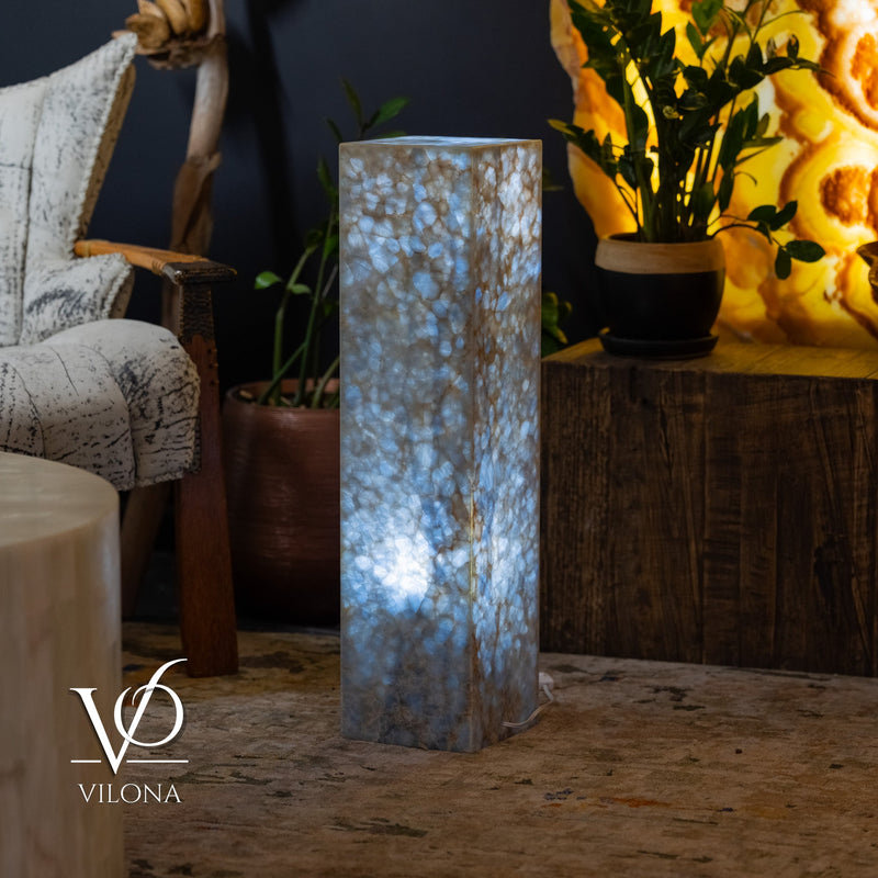 Arctic Onyx Floor Lamp - Small - 31.5"H x 8"W - Square - #3, photo 5 of 10