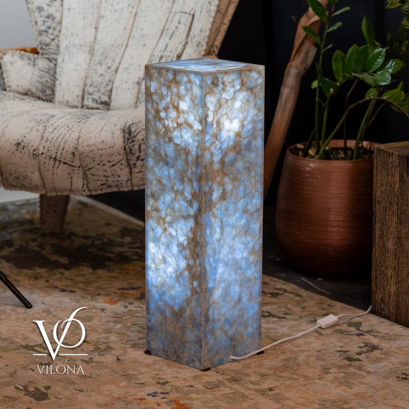 Arctic Onyx Floor Lamp - Small - 27.5"H x 8"W - Square - #4, photo 3 of 10