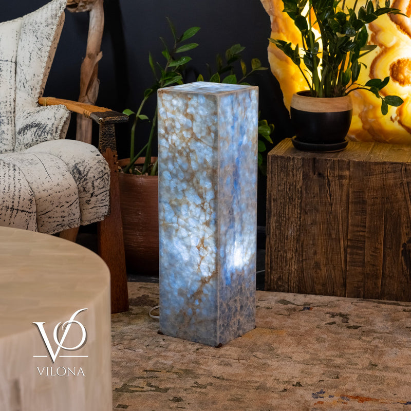 Arctic Onyx Floor Lamp - Small - 27.5"H x 8"W - Square - #4, photo 7 of 10